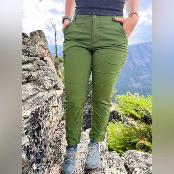 Green REI Co-op Trailmade Pants, Size 8 - Picture 3 of 9